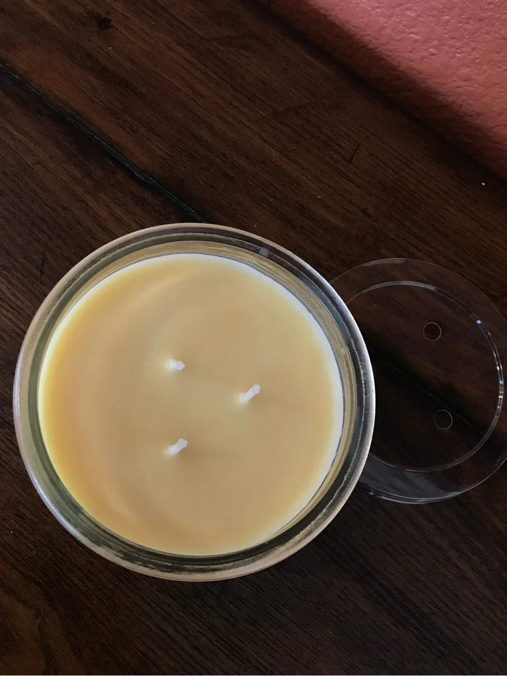 🔴 4/$15 Mainstays New Spring Honeysuckle 3-Wick 11.5oz Glass Jar Yellow Candle